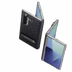 Dux Ducis Stex dėklas Samsung Galaxy Z Fold 7 su 360° stovu - Juodas