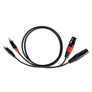 Cabletech XLR–2 RCA jungiamasis kabelis, 1 m
