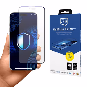 Matinis grūdintas stiklas 3mk HardGlass Matt Max Apple Iphone 17 Air telefonui