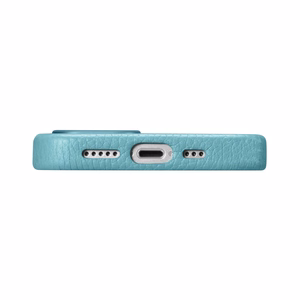 iCarer Litchi Premium odinis dėklas iPhone 14 Plus Magnetinis odinis dėklas su MagSafe Žalias (WMI14220711-GN)
