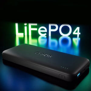 SBS Infinity išorinė baterija 10000mAh 10W LiFePo₄ USB-A USB-C - juoda