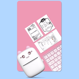 HURC9 Bluetooth Mini Kitty terminis spausdintuvas su programėle - rožinė
