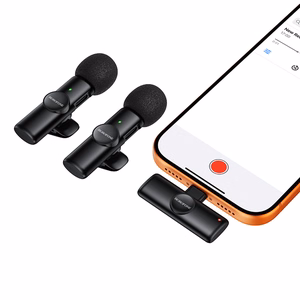 Borofone Lavalier wireless microphone BFK16A Winner Type C black - 2 pieces