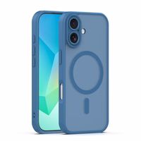 Mag Matt dėklas iPhone 16 6,1" tamsiai mėlynas