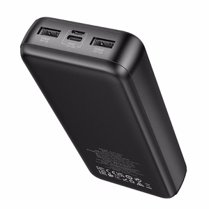 Išorinė baterija (f) Hoco 20000 mAh 2A J128A juoda