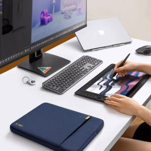 Tech-Protect Defender nešiojamojo kompiuterio krepšys 15-16 - tamsiai mėlynas