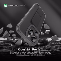 Amazing Thing Titan Pro laikiklio dėklas 10FT IP156.7PTHBK Iphone 15 Pro Max juoda su stovu