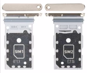 SIM kortelės laikiklis Samsung S921 S24/S926 S24 Plus Dual Amber Yellow originalus (service pack)