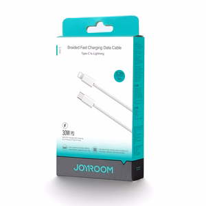 USB kabelis Joyroom S-A45 USB-C to Lightning 30W 1.2m baltas