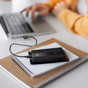 Išorinė baterija Forcell F-Energy Energo P10K2 QC3.0 PD 3A 22,5W 10000 mAh juoda