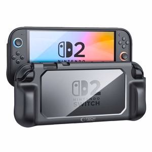 Tech-Protect MagMat dėklas Nintendo Switch 2 - juodas ir permatomas