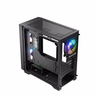 Logic DART PRO ARGB MINI USB-C korpusas juoda