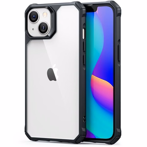 ESR Air Armor dėklas telefonui iPhone 14 Plus - skaidrus juodas