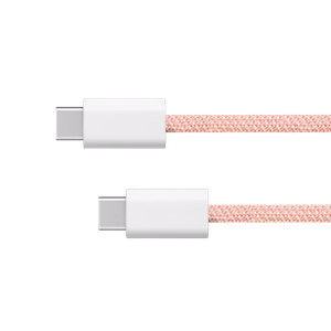 Krüger&Matz Basic USB-C–USB-C laidas, 60 W, 1 m, rožinis