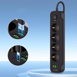 TECH-PROTECT PCL4X3 ILGINTUVAS 2 USB & 1 TYPE-C & 4 LIZDŲ 200CM JUODAS