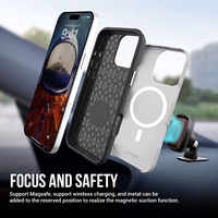 Dėklas Perfectionists Triangle Mag Case Apple iPhone 12 Pro Max sidabrinis