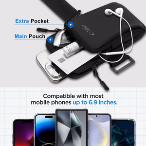 Tech-Protect M7 Universalus sportinis dėklas - Juodas