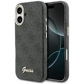 GUESS case for IPHONE 17 compatible with MagSafe GUHMP17S5P4FWMSK (PU FW 4G Script) black