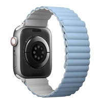 Uniq Revix dirželis for Apple Watch 1/2/3/4/5/6/7/8/SE/SE2/Ultra 42/44/45/49mm - baltas and mėlynas