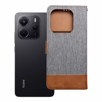 JEANS knyga Xiaomi Redmi Note 14 4G (GLOBAL - 164,84mm x 78,15mm x 8,16mm) pilka