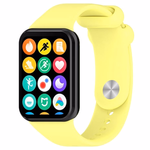 SILIKONINIS DIRŽELIS MI BAND 8 PRO/M8 PRO (6). GELTONAS
