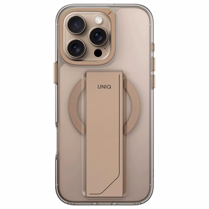 Uniq Heldro Max Magclick įkrovimo dėklas iPhone 16 Pro - auksinis