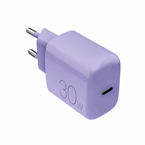 "Puro Pro Lite" 30 W USB-C sieninis įkroviklis - violetinės spalvos