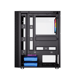 Gembird Fornax 2500 ARGB Gaming ATX Midi Tower su apšvietimu juodas kompiuterio korpusas