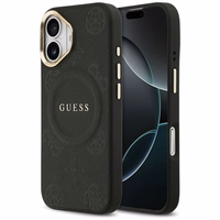 Guess Peony Hot Stamp MagSafe dėklas telefonui iPhone 17 - juodas