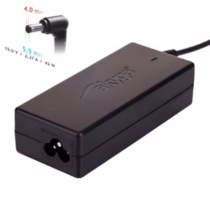 Įkroviklis nešiojamajam kompiuteriui Akyga AK-ND-54 (19V / 2.37A 45W 4.0 x 1.35mm) ASUS 1.2m
