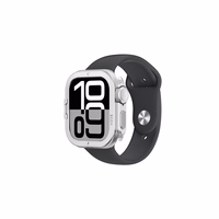 AmazingThing Titan Pro Metal Dėklas Apple Watch 11 46mm Aluminum - Sidabrinis