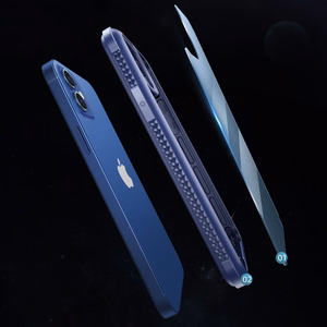 Joyroom Frigate Series patvarus kietas dėklas iPhone 12 Pro Max juodas (JR-BP772)