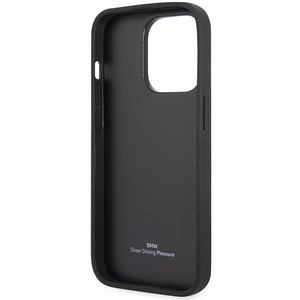Dėklas telefonui BMW BMHCP14X22RFGR iPhone 14 Pro Max 6.7" bordo/bordo odos deimantų raštas