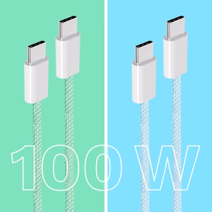 Krüger&Matz Basic USB-C–USB-C laidas, 100 W, 1,5 m, mėlynas