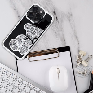 TEDDY BEAR dėklas telefonui IPHONE 14 sidabrinis
