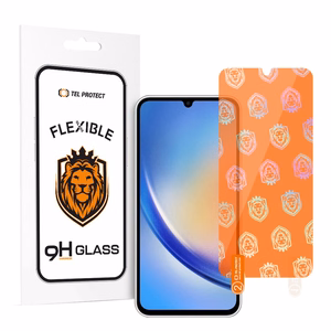 Tel Protect Geriausias lankstus hibridinis grūdintas stiklas Samsung Galaxy A24 4G/A25 5G/M34 5G/A35/M35/M55 5G