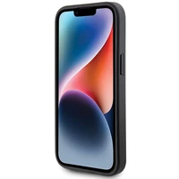 Guess 4G Metal Gold Logo dėklas telefonui iPhone 15 - pilka