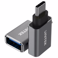 UNITEK Y-A025CGY USB Type-C USB Type-A adapteris Metalinis