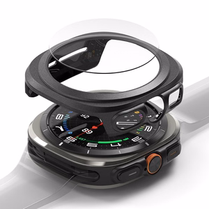 Ringke Slim & grūdinto stiklo dėklas + stiklo rinkinys Samsung Galaxy Watch Ultra 47mm - juodas