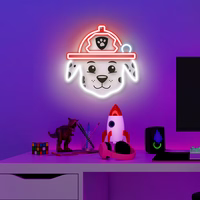 Hanging neon LED Paw Patrol on plexiglass - Marshall OW-130646