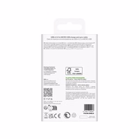 Puro TPE 12W USB-A - microUSB 1m kabelis - juodas