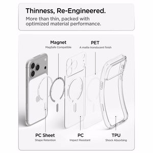 Spigen Ultra Hybrid MagSafe dėklas iPhone 18 Pro Max / 17 Pro Max, matinis baltas