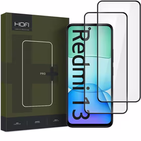 GRŪDINTAS STIKLAS HOFI GLASS PRO+ 2-PACK XIAOMI REDMI 13 JUODAS