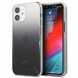 Mercedes Transparent Line dėklas telefonui iPhone 12 mini - juodas