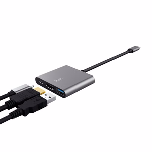 Trust Dalyx USB 3.2 Gen 1 (3.1 Gen 1) Type-C aliuminis, juodas