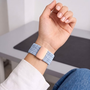 TECH-PROTECT NYLONMAG APPLE WATCH 4 / 5 / 6 / 7 / 8 / 9 / SE (38 / 40 / 41 MM) ŠVIESIAI MĖLYNAS