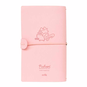 Pusheen odinė kelioninė užrašinė, B6, rožinė