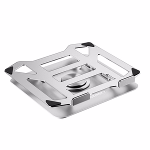 Wozinsky WDCX-X19-AB HardStand 360° Pasukamas Nešiojamojo Kompiuterio ir Planšetės Stovas - Sidabrinis