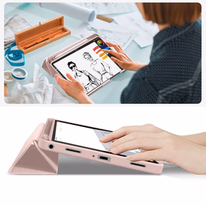 TechProtect SmartCase Pen dėklas Samsung Galaxy Tab A9+ / A11+ Plus 11.0 rožinis