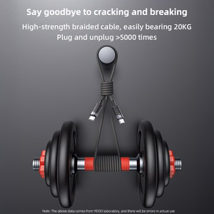 Yesido Kabelis CA160 pintas - Type C į Type C - PD 60W 1,2 metro juodas